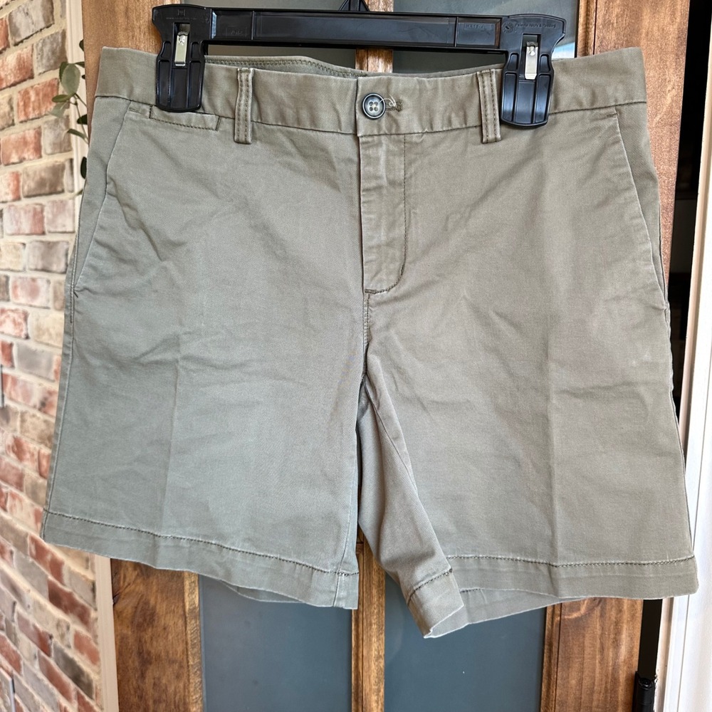 Banana Republic Chino Shorts Womens 4 Olive Green Stretch Twill Casual‎ Gorpcore